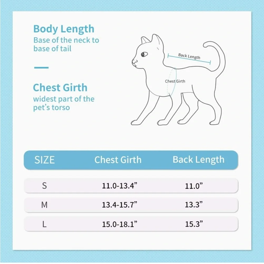 Pet recovery suit size Med